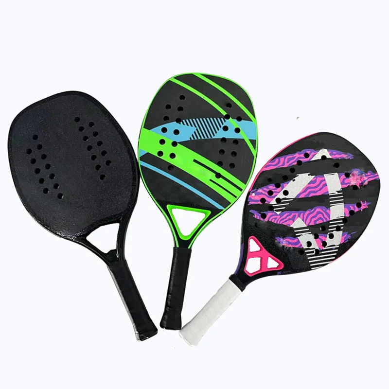 custom professional  3K 12k 18k  Carbon Paddle Racket Carbon Padel Tennis Racket Beach Tennis Paddle Rackets