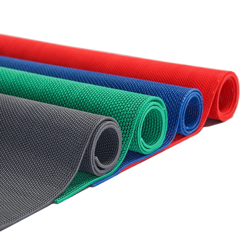 Hot selling 4.5mm~8mm snake Commercial Anti Fatigue Plastic Drainage Matting vinyl flooring l PVC Z mat roll