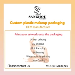 3.5ml 2 in 1 foundation packaging PETG empty makeup bottle flakon liquid blush bottle liptint container with sponge