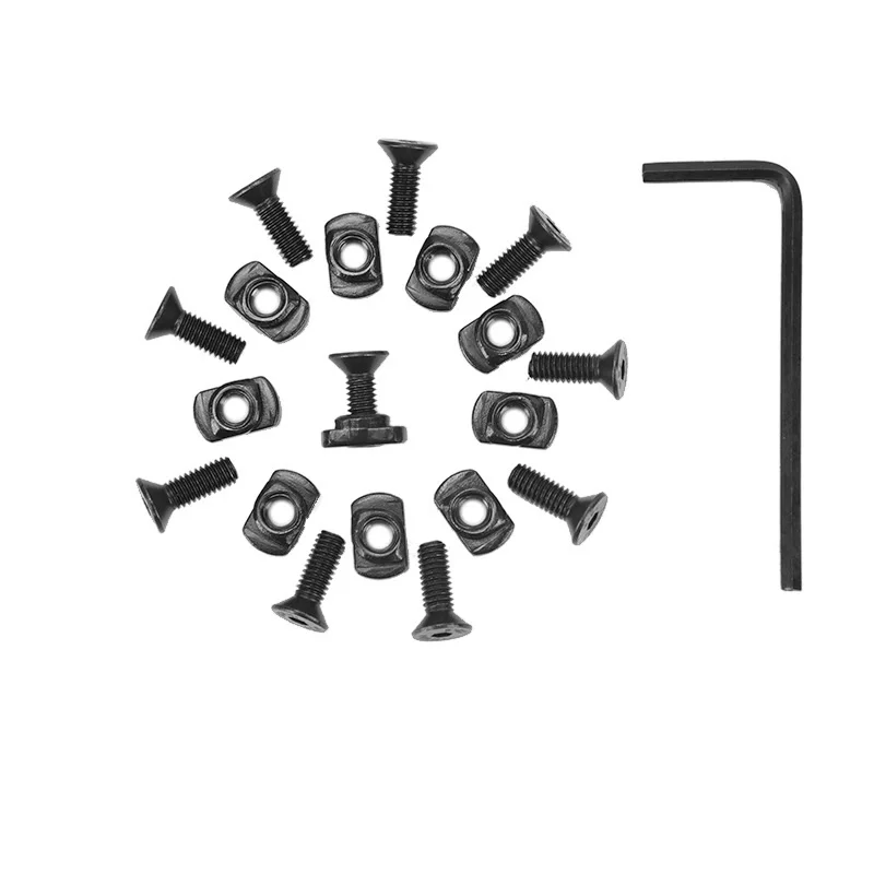 10 Pack Steel M-LOK Screw And T Nut Replacement Set For Mlok Handguard Rail Section