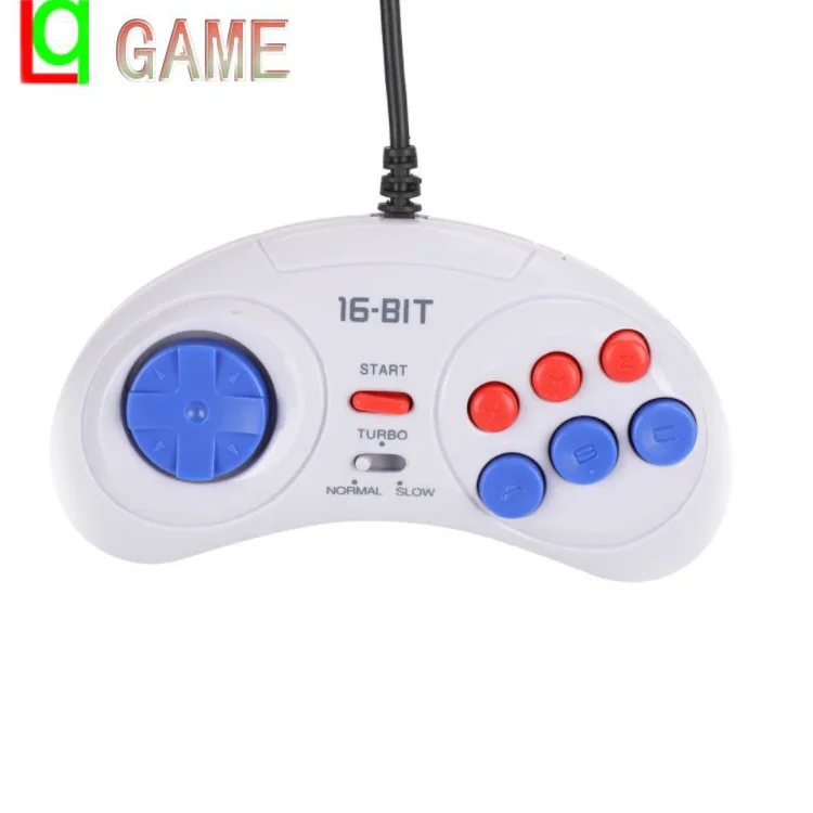 16Bit Wired Game Controller for Sega Games Console 16 bit turbo controller mini gamepad