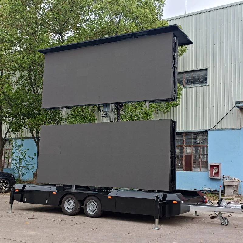 JCT MBD26SW  Giant Outdoor P3 P5 P6 P6.67 P10 Mobile Trailer LED Display Screen Advertising For Truck Trailer