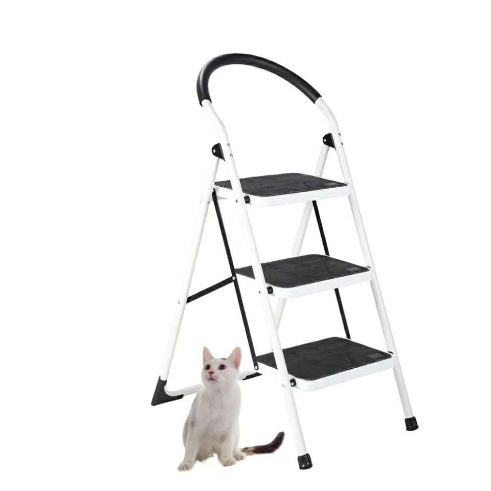 3-tier steel step ladder ladder stool 3 steps 3-tier step ladder manufacture
