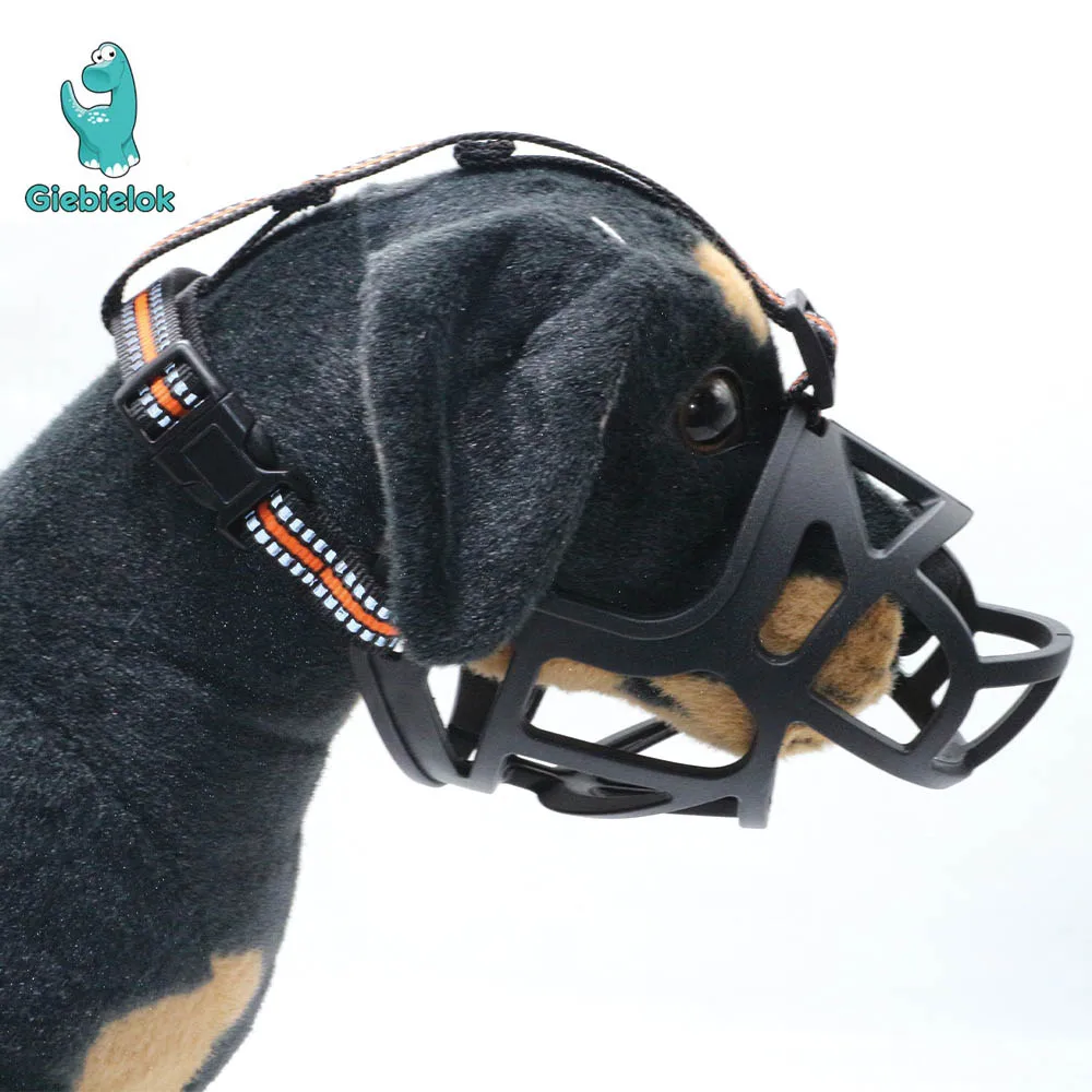 Pet Dog Muzzles Anti Biting Barking Chewing Mesh Breathable Drinkable foldable Muzzle for Medium Large Dogs