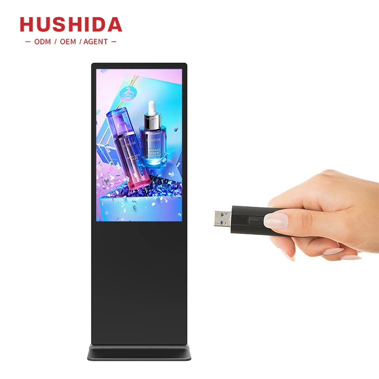 43/49/55/65/75/86/100 inch indoor/outdoor 4k touch screen led/lcd panel display android totem advertising digital signage kiosk