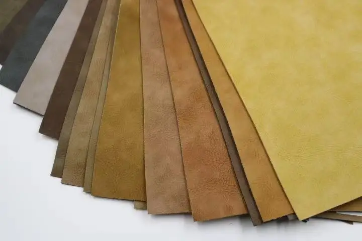 Wholesale Yangbuck Faux Sheep Leather Grained Matte Surface Synthetic PVC Leather For Bag Shoe