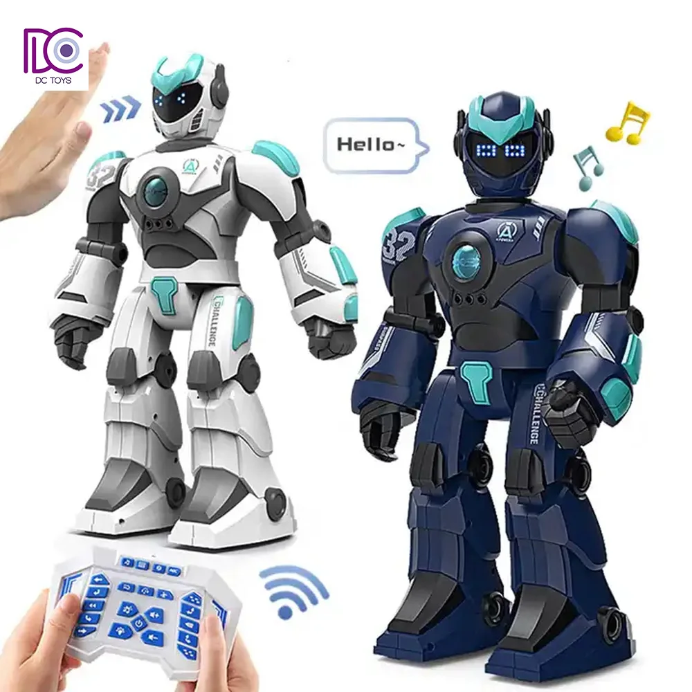 DC Early Education Smart Voice Gesture Control Induction Children Programming RC Robot Model Toys