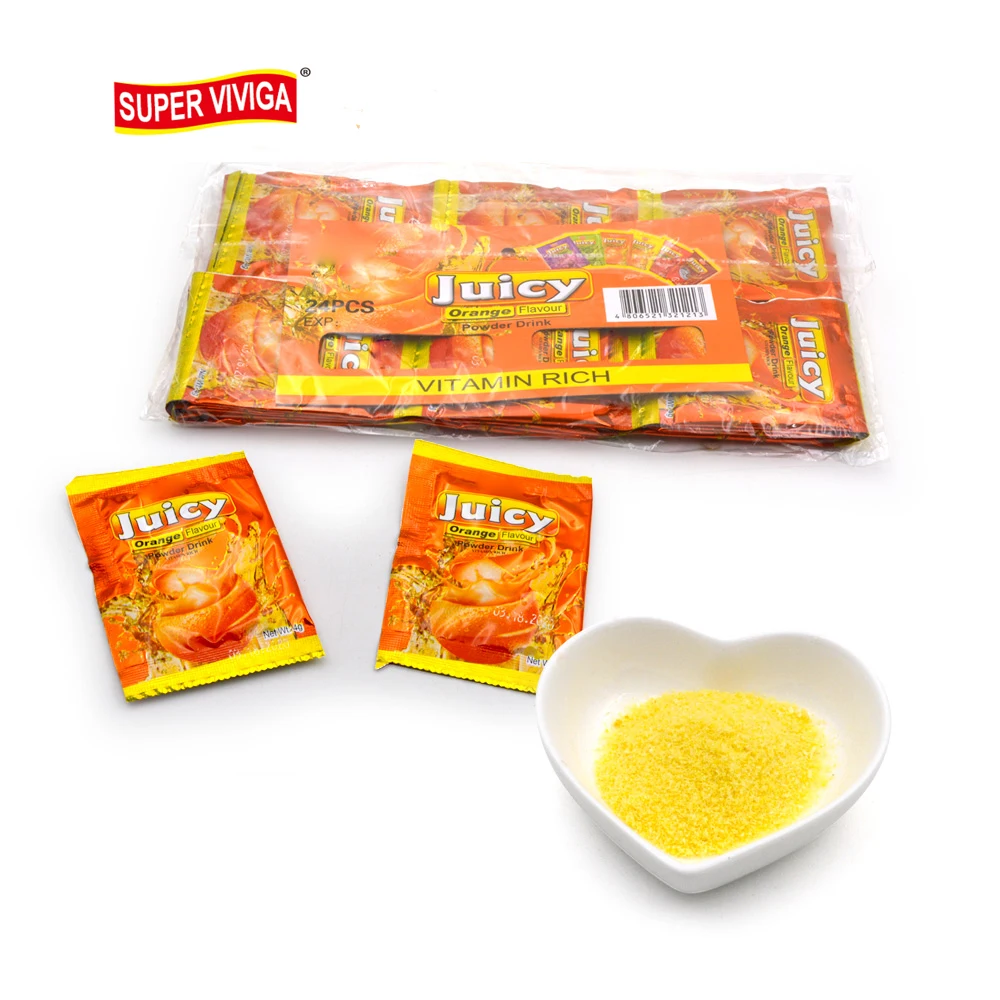 Сочный апельсиновый аромат, мгновенный сок, напиток в порошке
