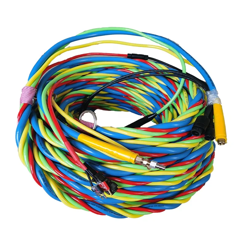 Высококачественный коммерческий водолазный воздушный шланг 4 в 1, пуповина с пневматической подсветкой