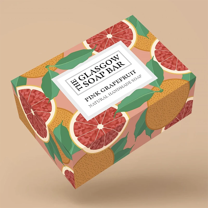Custom Design Folding Cartons Paperboard Soap Packing Boxes with Plastic Window