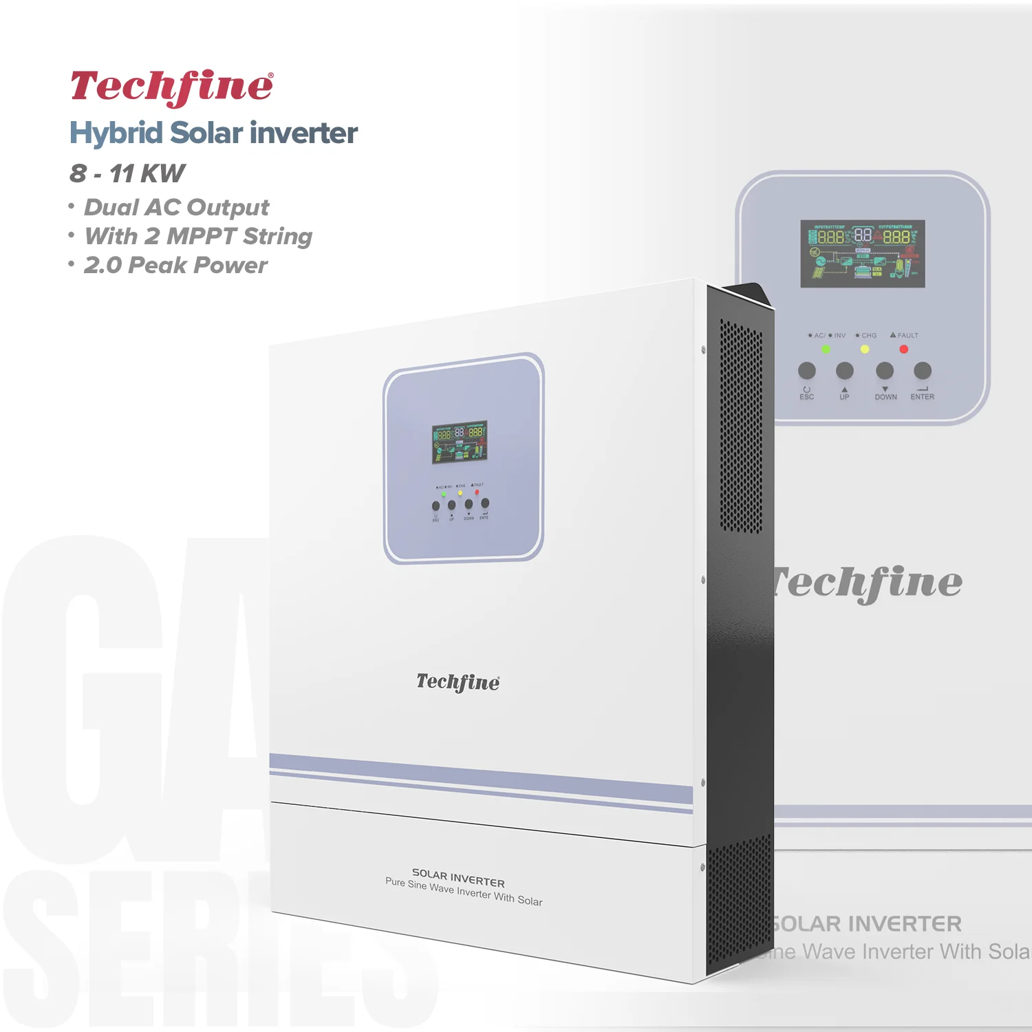 11Kw 11000w 220V Pure Sine Wave Dc To Ac Inverter 48V Home Power System On Off Grid Dual Mppt Hybrid Solar Inverter