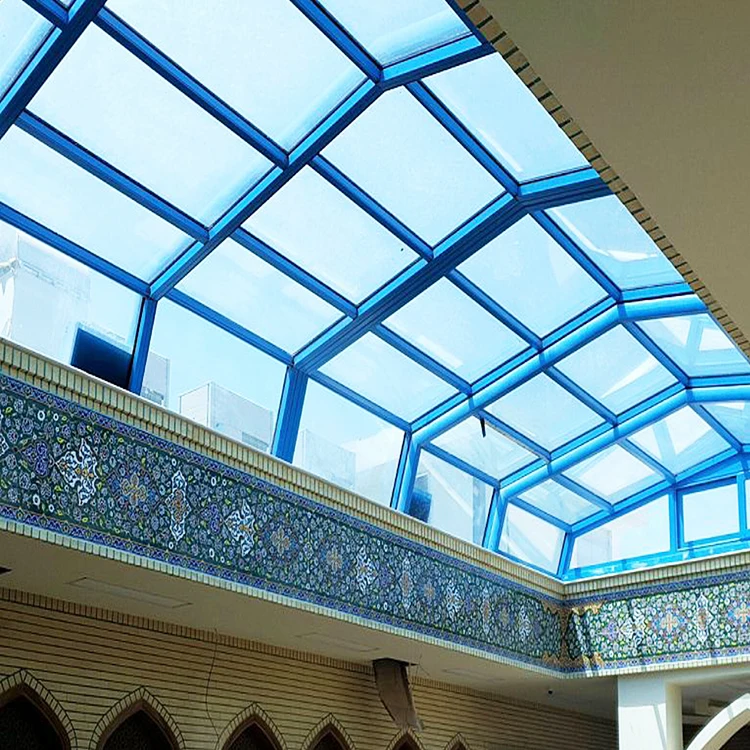China Factory High Quality Tempered Safety Sunroom Greenhouse Skylight Glass Roof Home Toughened Building Glass