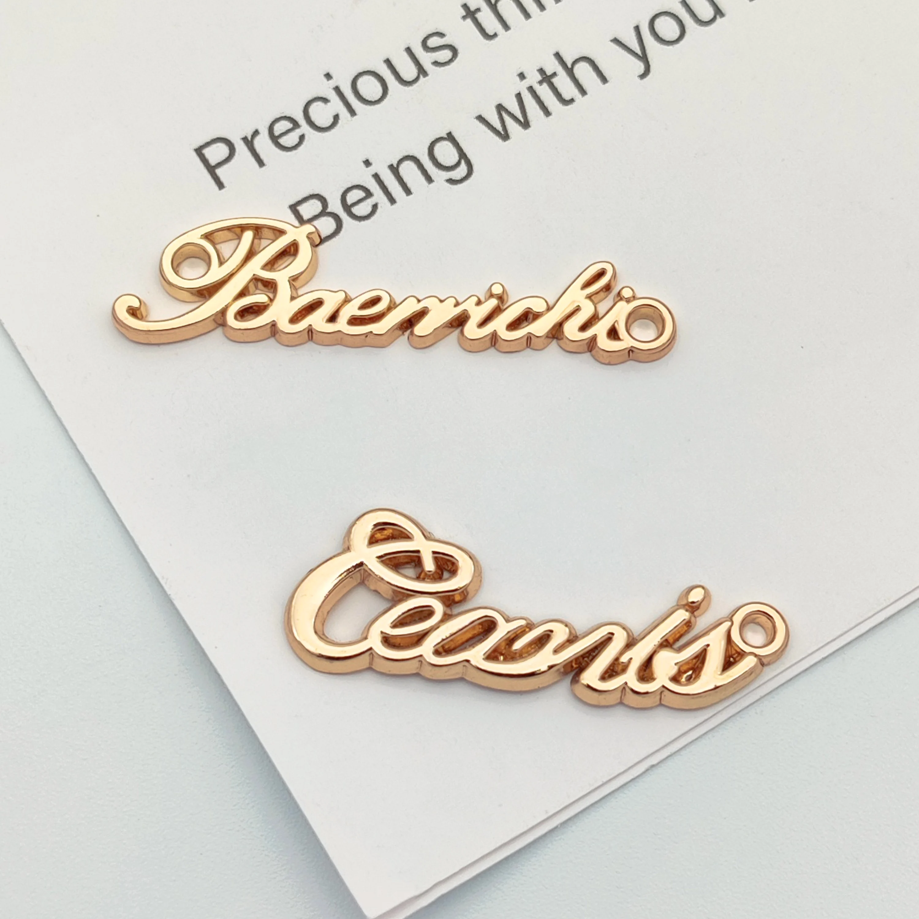 factory custom Logo Handbags Custom Metal Label Tag For Clothes Purse  clothes accessories