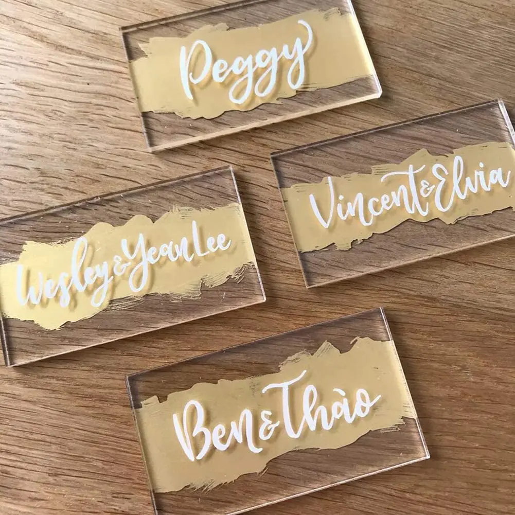 Wedding Invitation Cards Transparent New Fashion Acrylic Party Decoration Event & Party Supplies