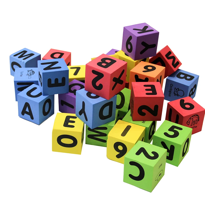 Early Childhood Education Toys Kid Educational Building Blocks Set Multicolor Gift DIY Baby Jigsaw puzzle mats