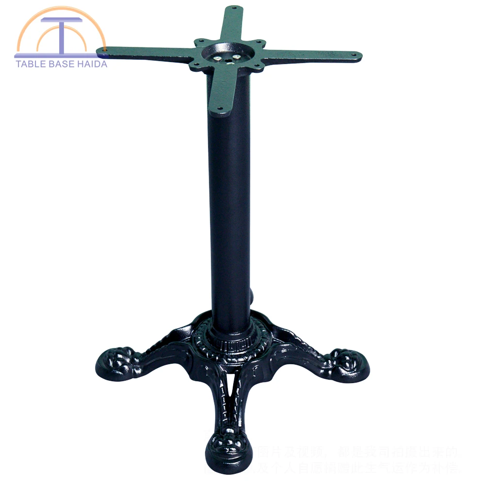 Popular sale low price patio cast iron dining four table legs