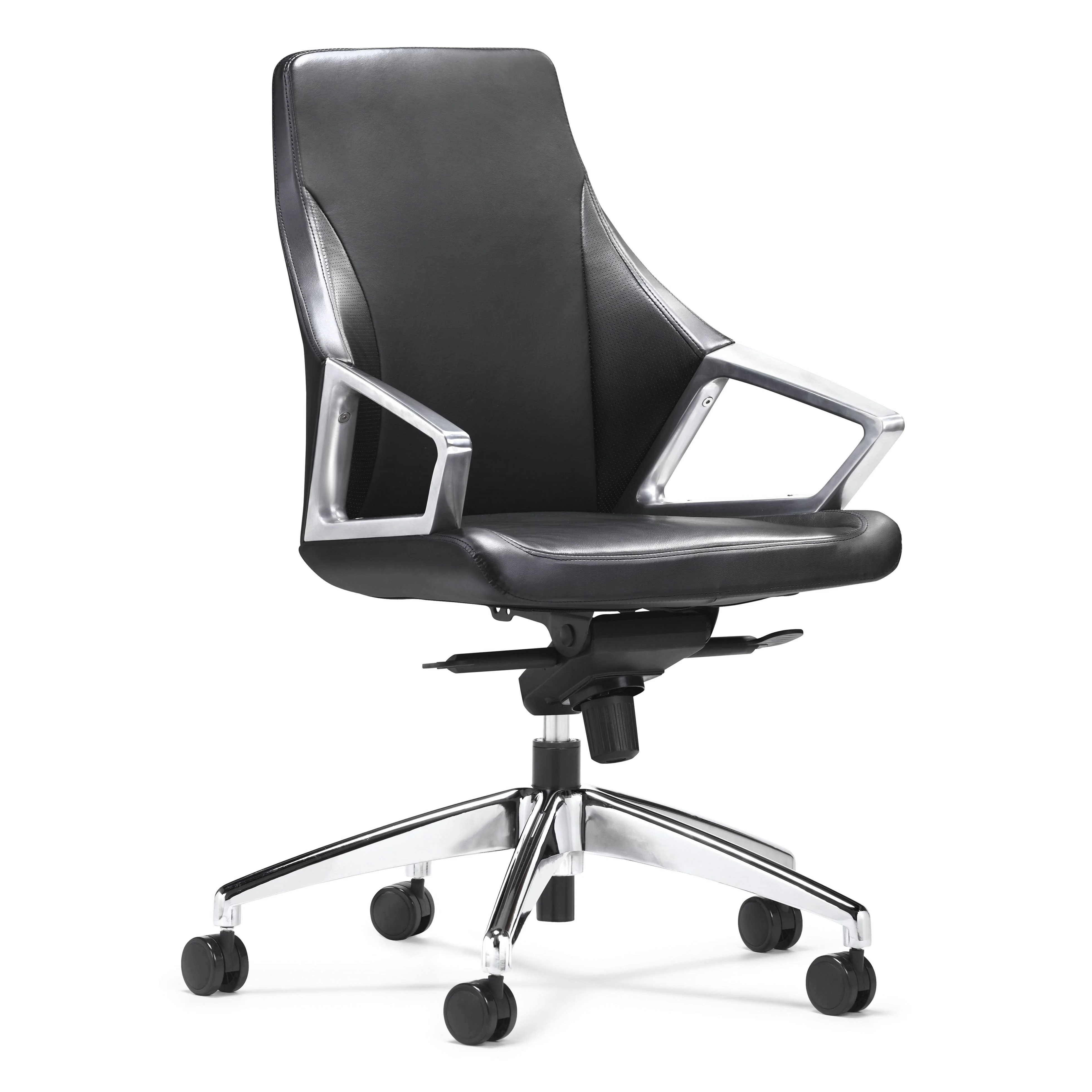 GS-G1901 Ergonomic solutions seating middle back luxury executive conference leather office chair