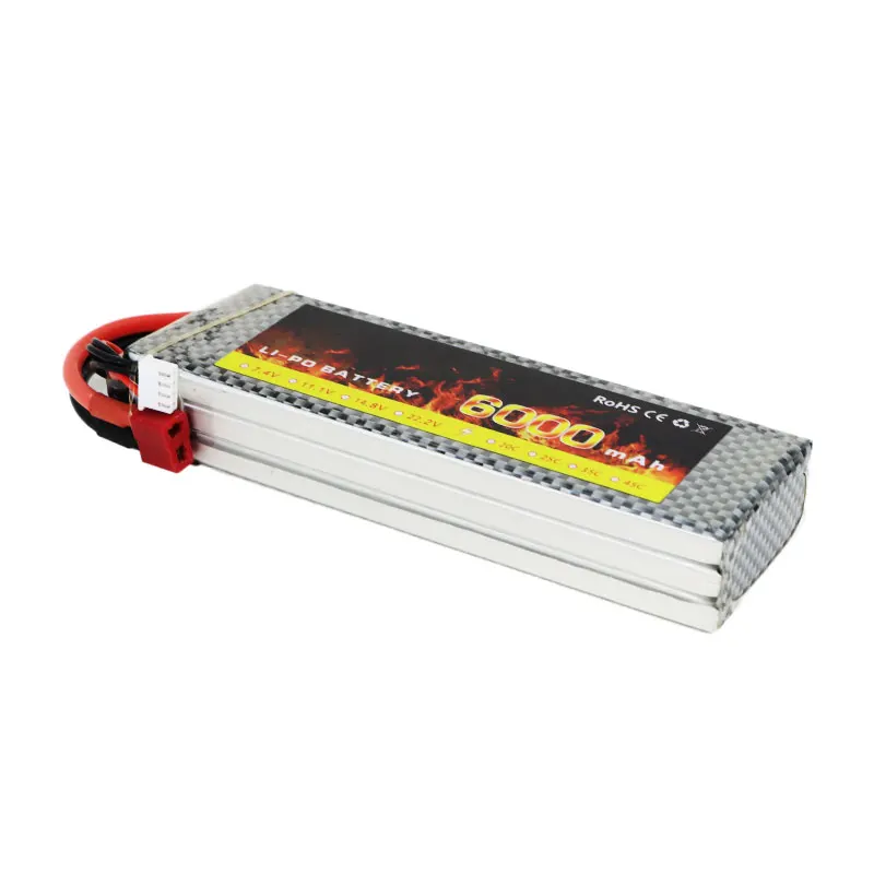 OEM Drone Lithium Battery Pack  3S 4S 5S 6S 6000mAh 50C 11.1V Lipo Battery for FPV Drones