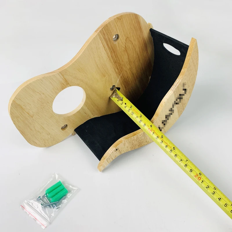 Solid Wood Guitar Wall Hanging Ukulele Holder For Soprano Concert Tenor  Musical Instrument Holder