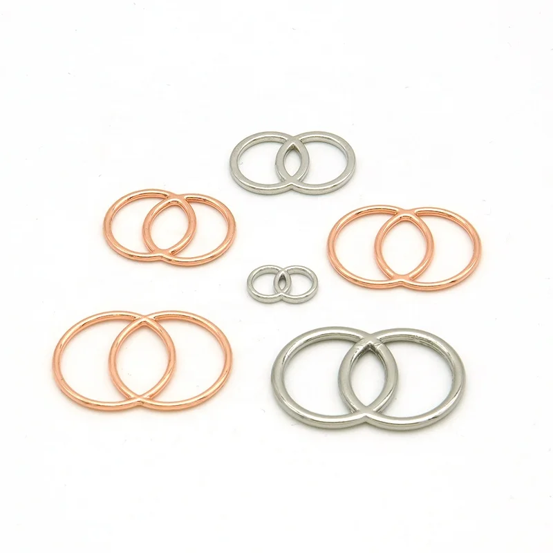 Nickle free 60mm BIKINI metal O-ring alloy buckle connect in rustless