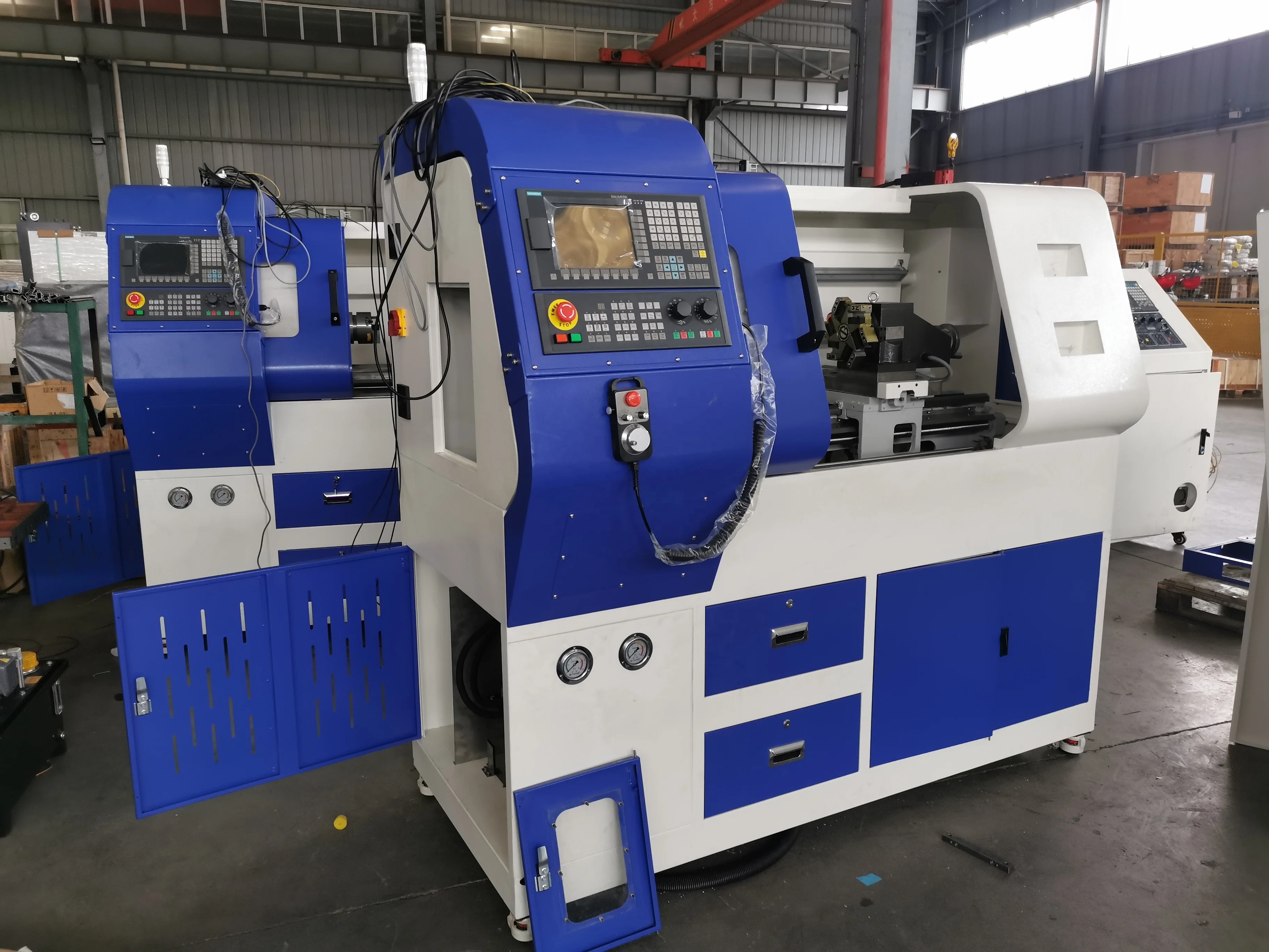 CNC280 горизонтальный плоский токарный станок с ЧПУ маленький металлический обычный автоматический мини