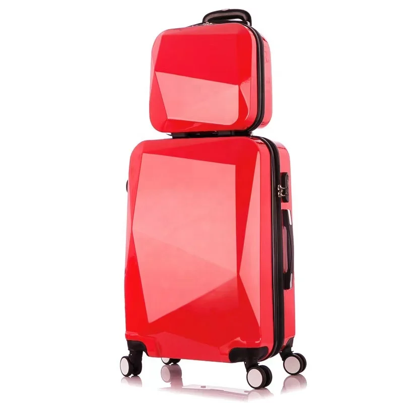 20inch premium customizable logo trolley luggage suit case red 24inch PC luggage sets