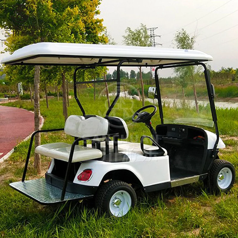 Chinese Factory 4 Seater Sightseeing Bus Tourist Golf Cart Electric Car With CE Certificate