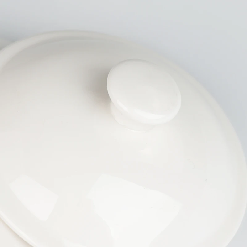 Ceramic porcelain 8 inch square single soup plate for hotel