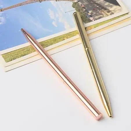 Fashionable hotel promotional ballpoint pen raw material can be assemble cross gold rose gold sliver metal ball pen nice quality