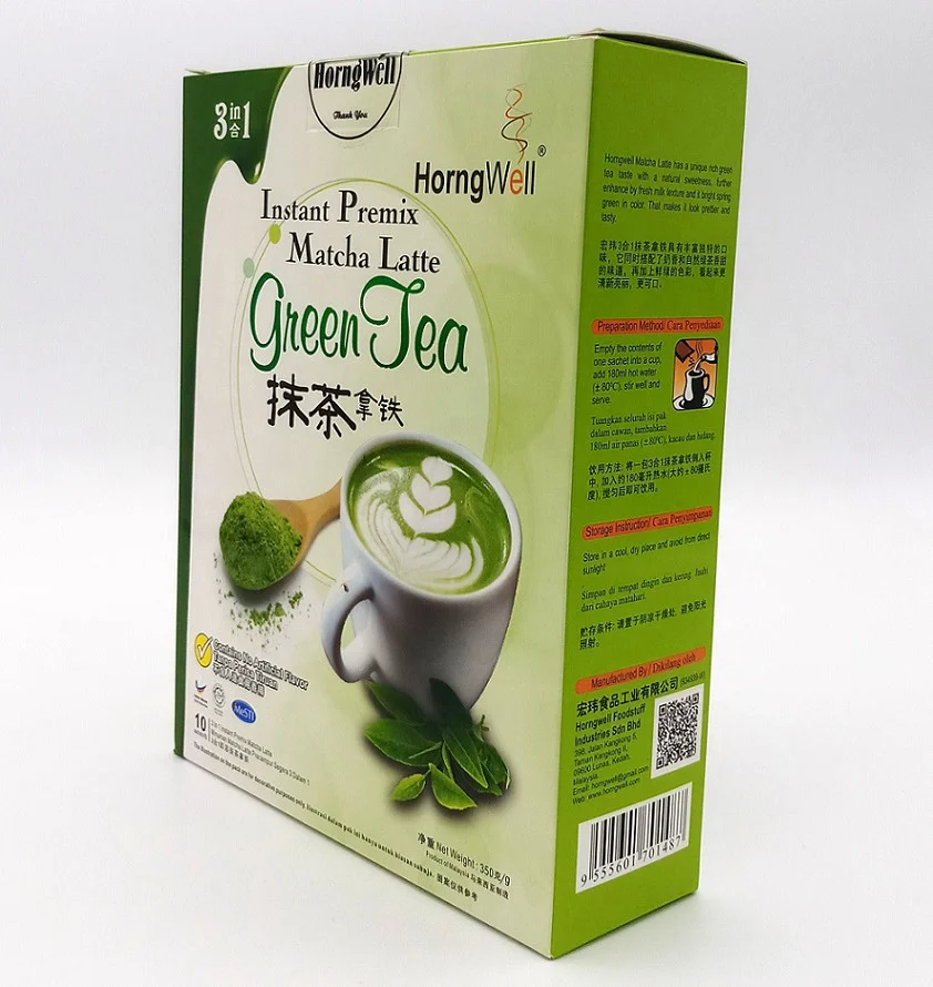 
Flavored beverage drink green sweet latte instant matcha tea powder 