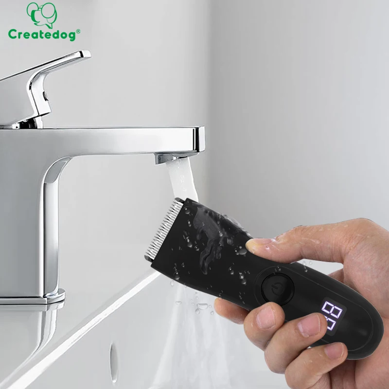 Waterproof Hair Shaver Professional pritech Hair Clippers lcd display Cordless Electric Mini Men Pubic Body Hair Trimmer