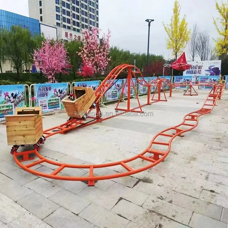 Amusement park rides equipment outdoor factory wholesale electric mini roller coaster amusement park roller coaster