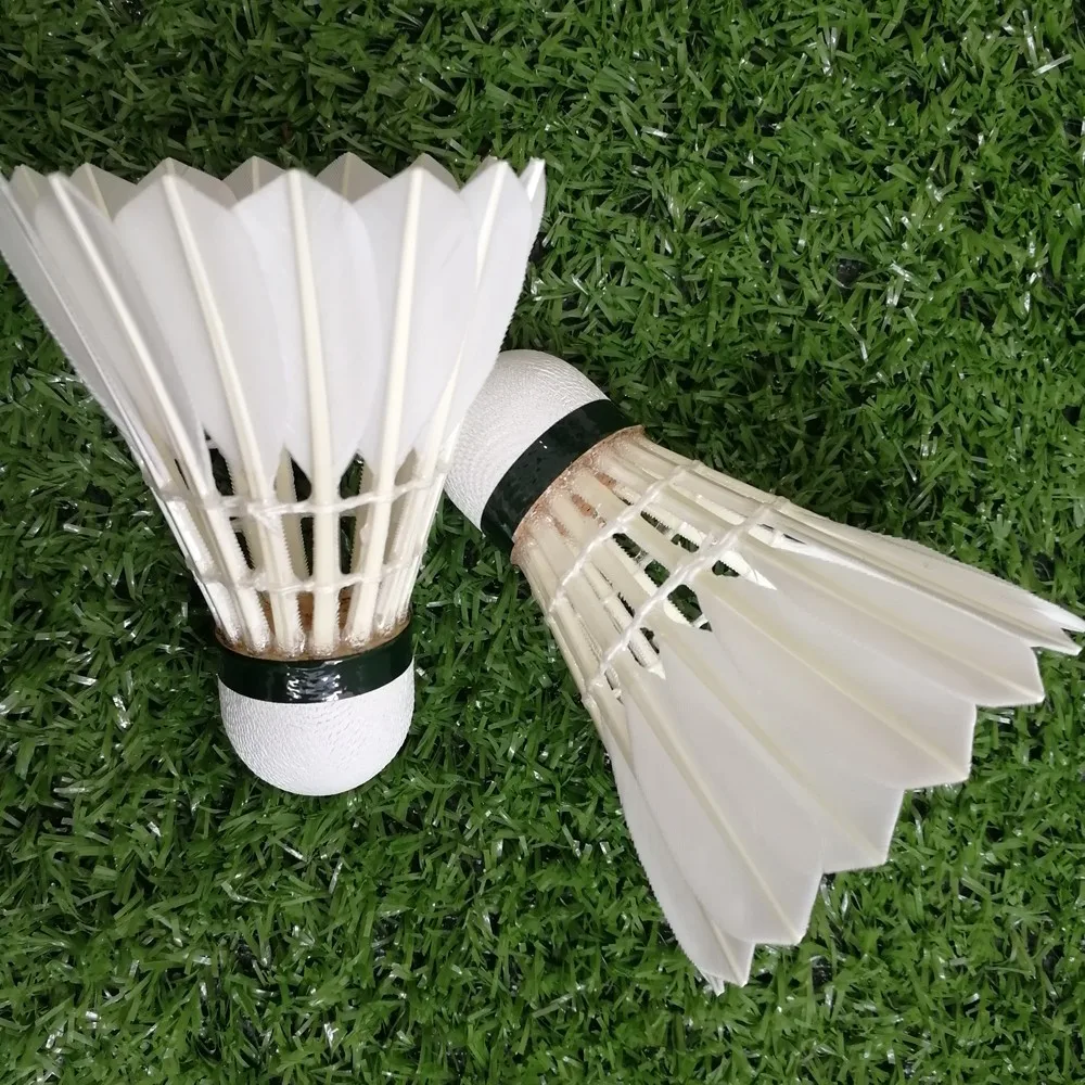 lingmei 90 grade 1 goose feather badminton shuttlecock in hot sale