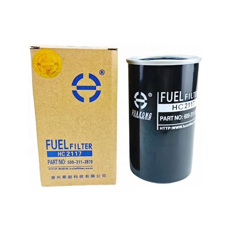 HUAKONG 600-311-3881 Spin on Fuel Filter element 600-319-3881 FC2129 FC56290 for Komatsu PC70/75-8