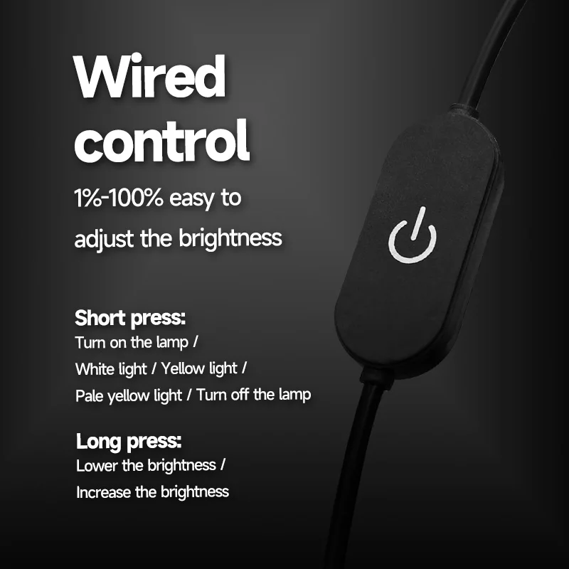 Customized LOGO 48W OEM Beauty Salon Lighting Adjustable Half-MoonLED  Care Kit Desktop Arch Ring Led Lights Manicure Lamp