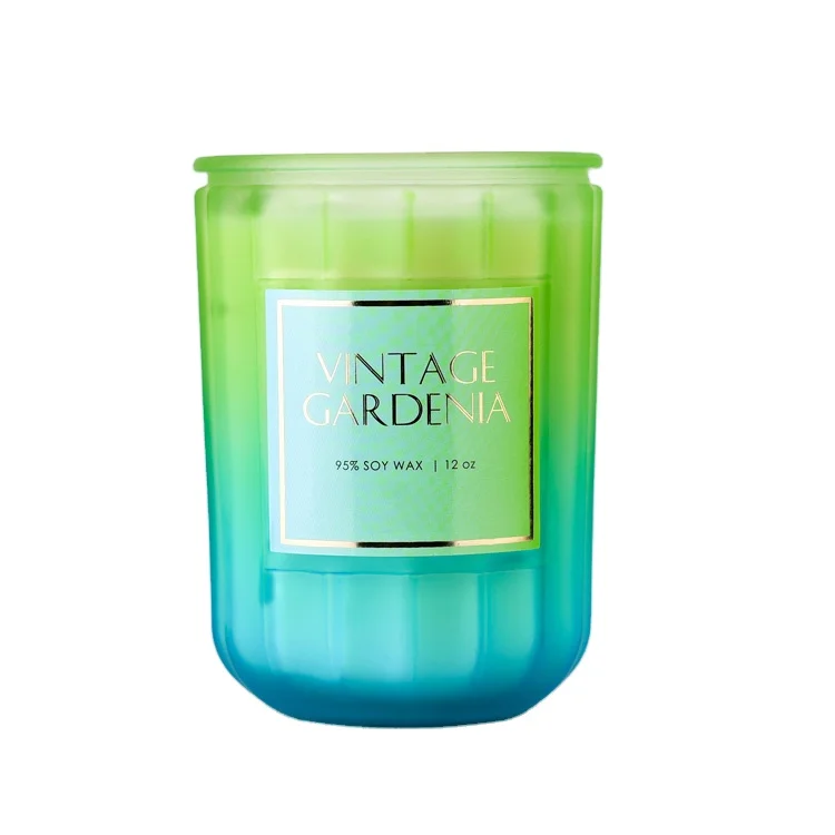 12Oz Luxury Eco-Friendly Frosted Candle Personalized Private Label Soy Natural Wax Scented Candles