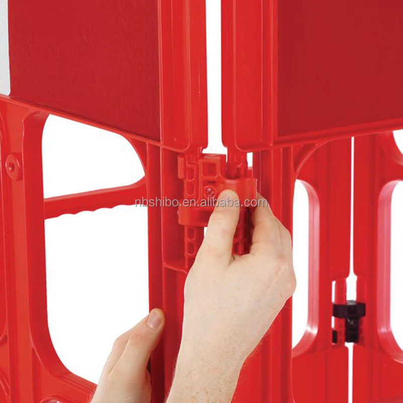 Molded Plastic Mini barrier Folding 4 Sided Barrier Grade Reflective Stripping Signage Road Traffic Signs Barriers