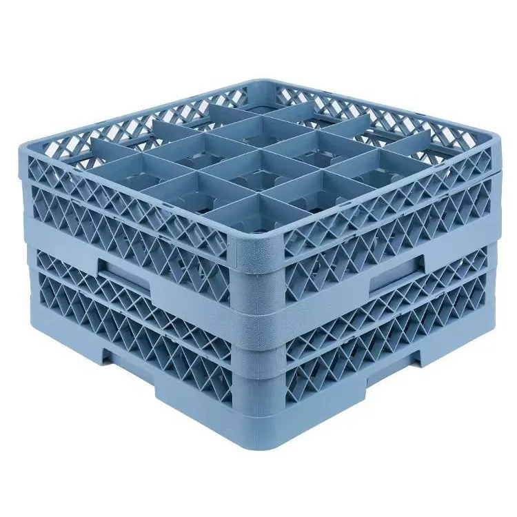 25-panel Mesh box HDPE Assembled Plastic Cup Frame Restaurant Bar Hotel Solid Box Cup Storage Crates Wine Dishes Basket Draining