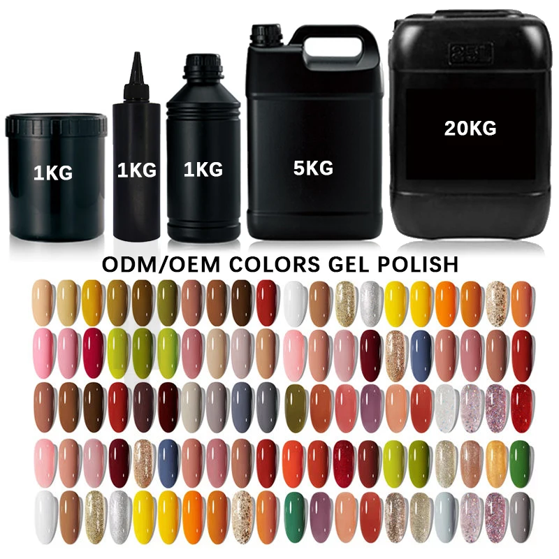 Wholesale 1kg Clear Color Base Coat And Top Coat Nail Gel Kit For Nail Salon Professional Long Lasting Gel Set