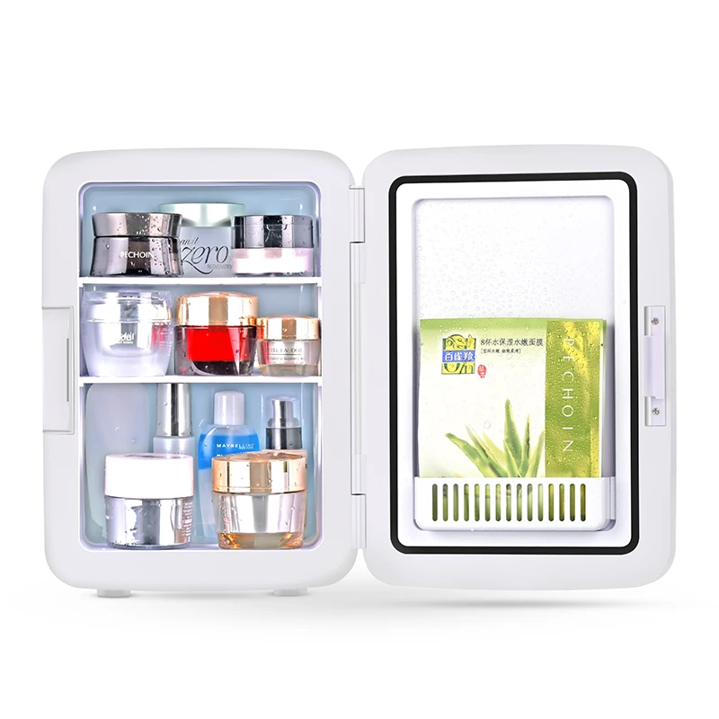 10L Custom small beauty skin care glass door mini refrigerator mini fridge for cosmetic
