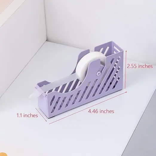 New Arrival Purple Student Office Set Desktop Storage Document Shelf Stapler Note Box Stationery Set For Student