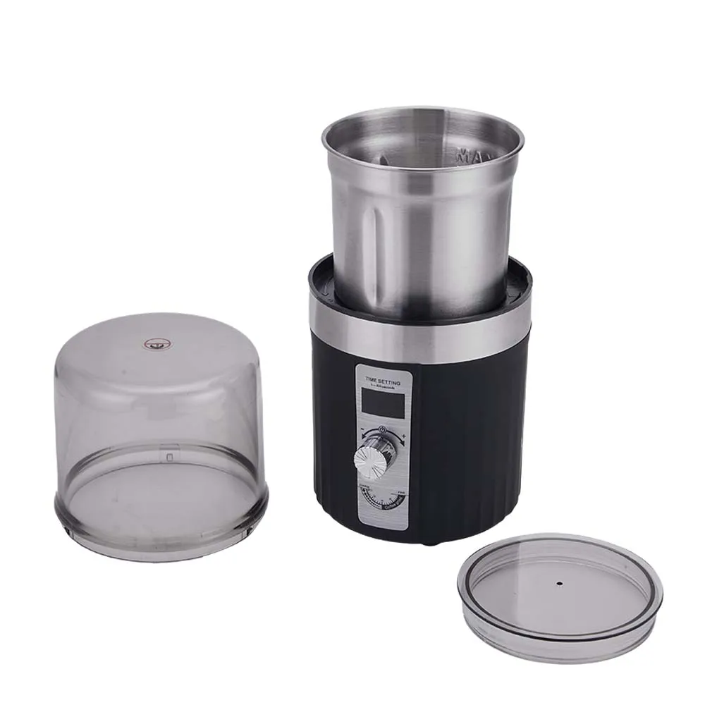 Custom Logo Professional Commercial Coffee Bean Powder Machine Espresso Mill Household Automatic Electric Coffee Grinder