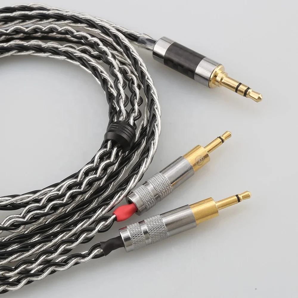 3.5 XLR 4.4 Male to Dual 2.5 mm 152 Cores Headphone Earphone Cable Hifi Cable For hd700   Sennheiser hd700 nw zx300a