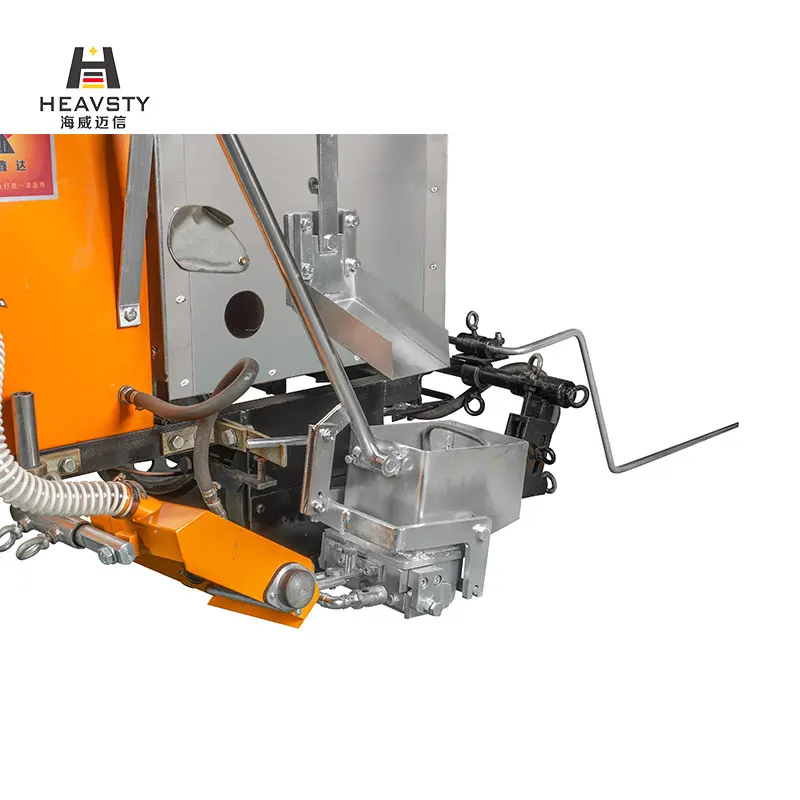 Thermoplastic material paint heating and  traffic road marking two in one machine