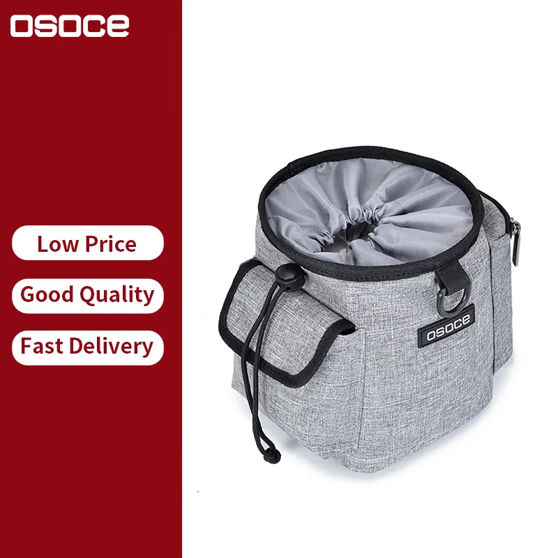 OSOCE C07 Custom Waterproof Portable Crossbody Food Snack Poop Holder Treat Belt Clip Pary Dummy Dog Traninng  Pouch Bag