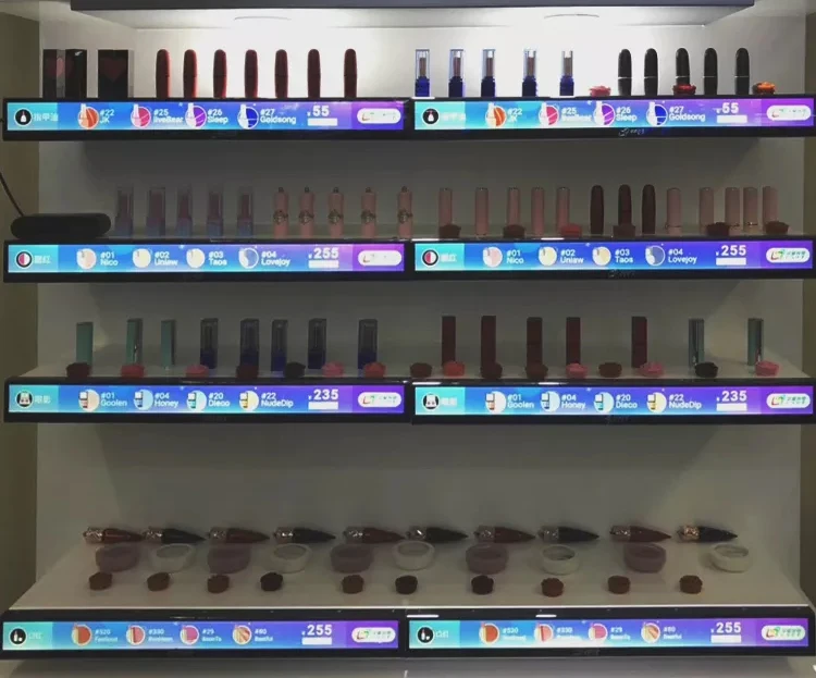 Shelf Advertising Screen Strip Type 35 inch Ultra Wide Screen Supermarket Shelf Edge Stretch Bar Lcd Display