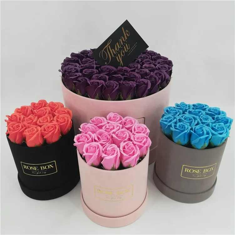 Extra large luxury round hat box for flowers/paper flower box