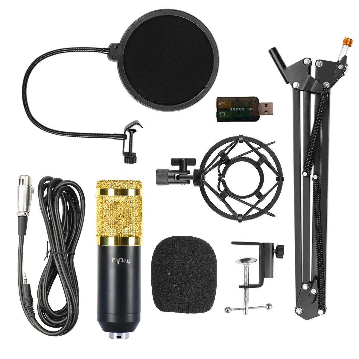 OEM F-800 Wholesale USB Microphone With Cable USB Microphone For PC or Laptop Desktop Condenser Microphone
