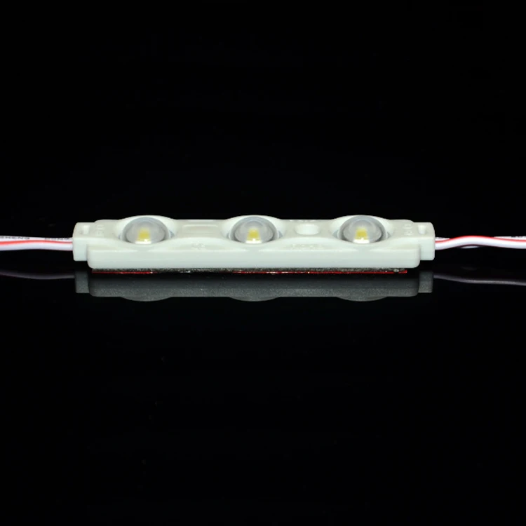 high quality waterproof DC12V 0.72W 5050smd lens 3 light led module