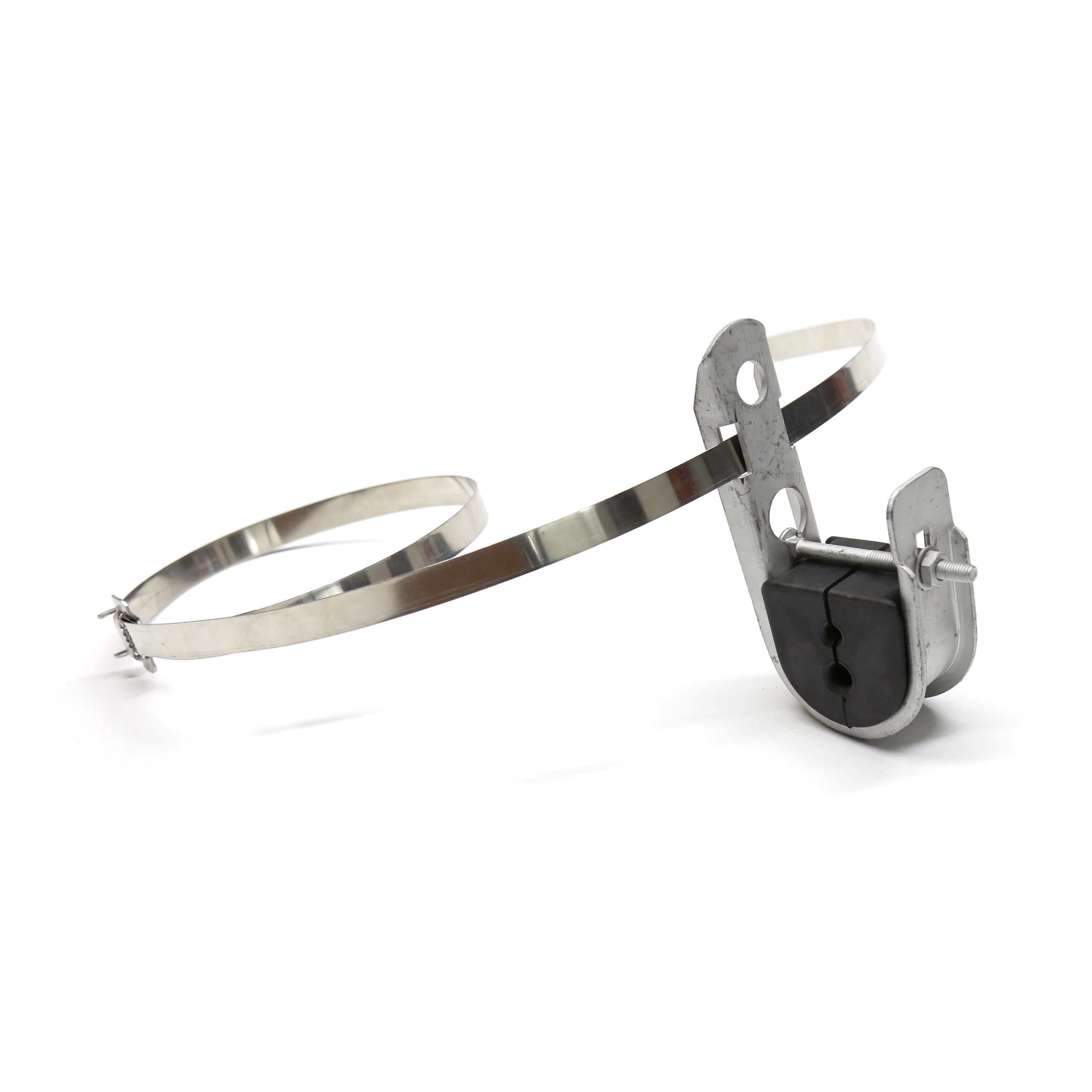 wholesales aerial electric cable Suspension Stainless steel  j shaped cable clamp for fiber optic ADSS